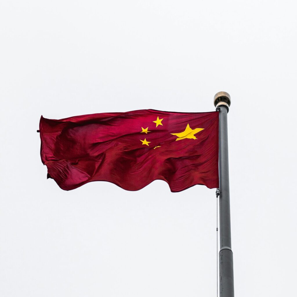 China's Flag symbolizing China's rise