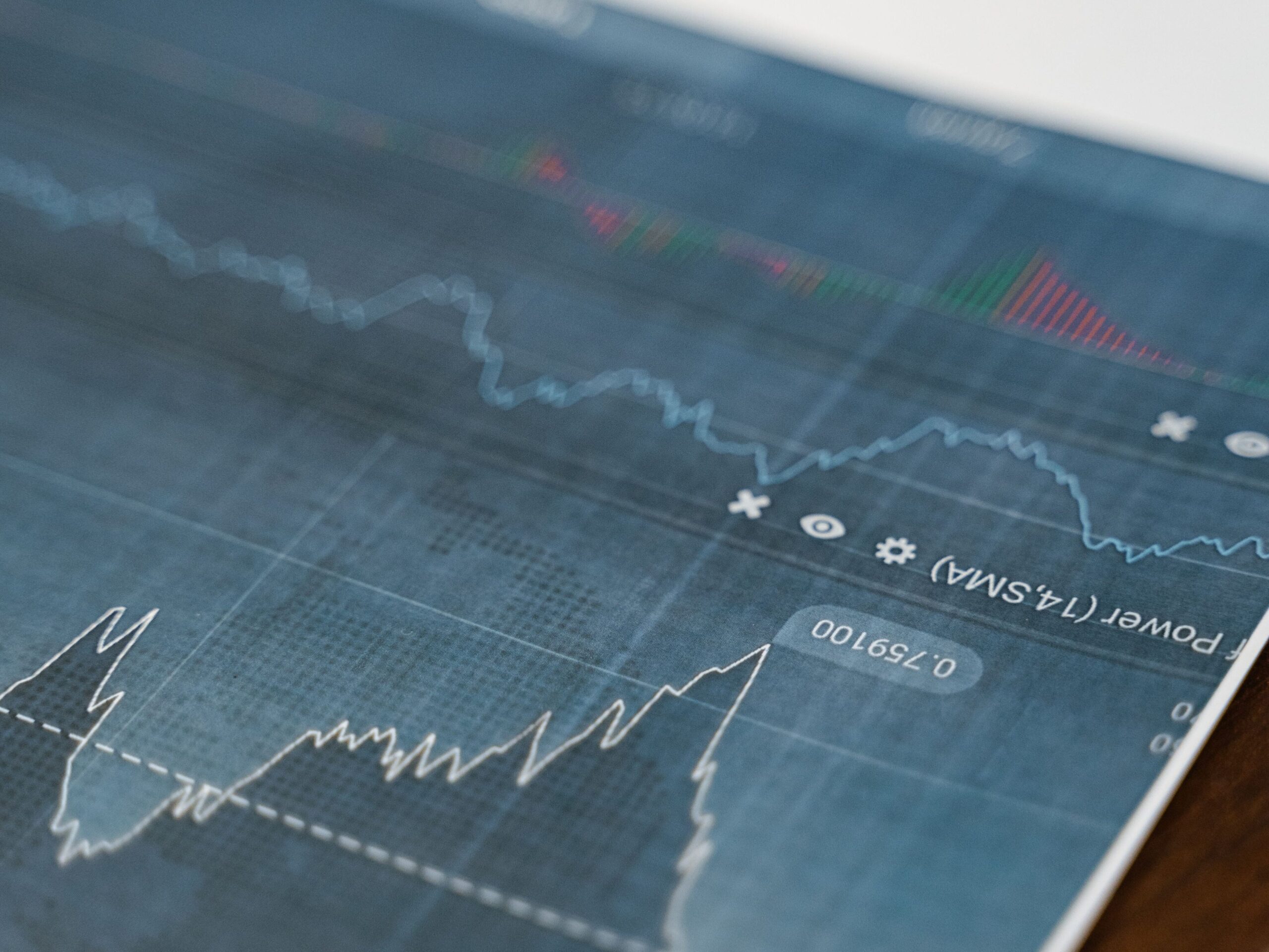 Detailed financial data chart showcasing stock market trends and analysis.